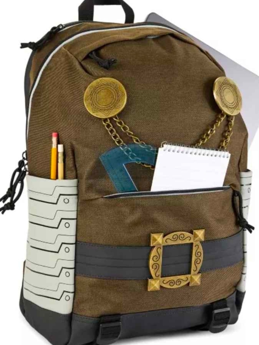 Marvel Bioworld Doctor Doom Cosplay Backpack With Gold Chain Accents. NWT - Picture 6 of 12